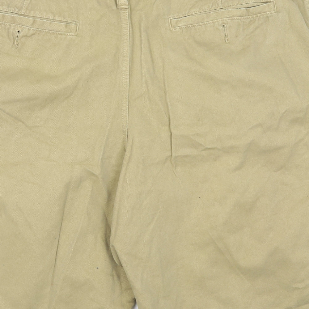 Marks and Spencer Mens Beige   Chino Shorts Size 40