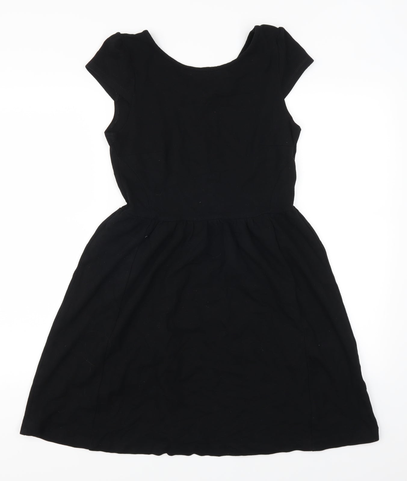 H&M Womens Black   Skater Dress  Size M
