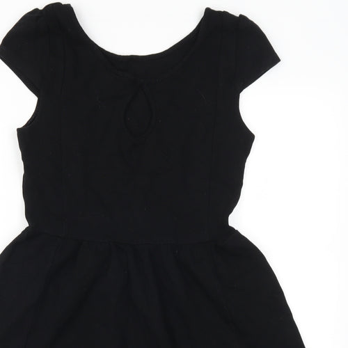 H&M Womens Black   Skater Dress  Size M