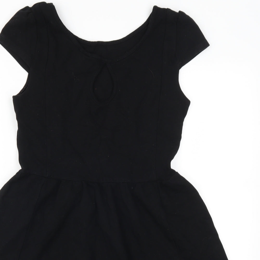 H&M Womens Black   Skater Dress  Size M