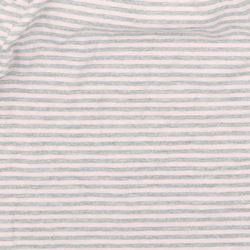 George Girls Pink Striped  Basic T-Shirt Size 4-5 Years
