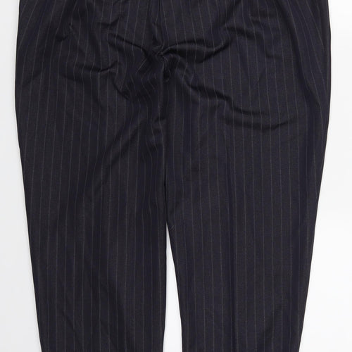 Preworn Womens Blue Striped  Sweatpants Trousers Size 34 in L26 in