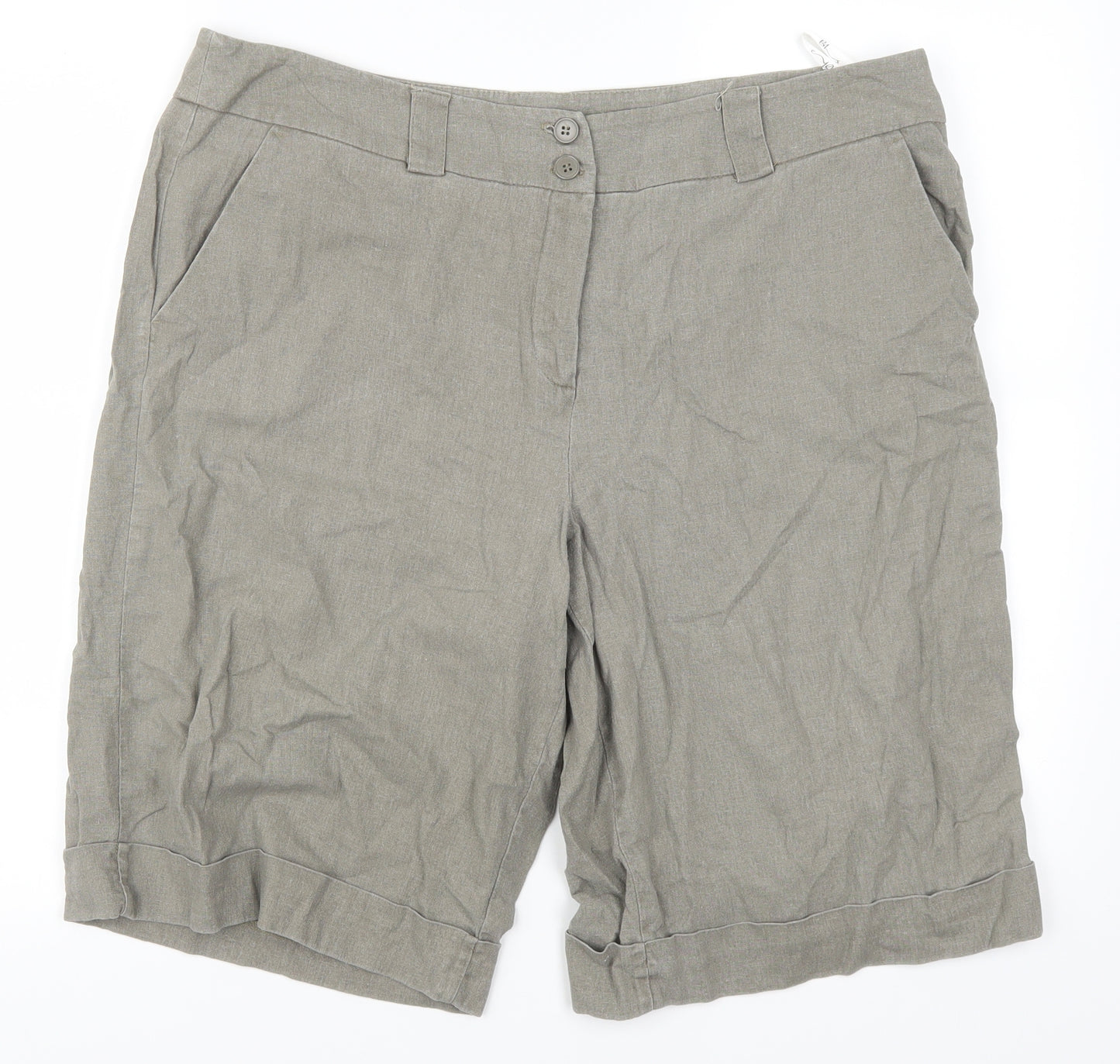 BHS Womens Green   Sailor Shorts Size 16