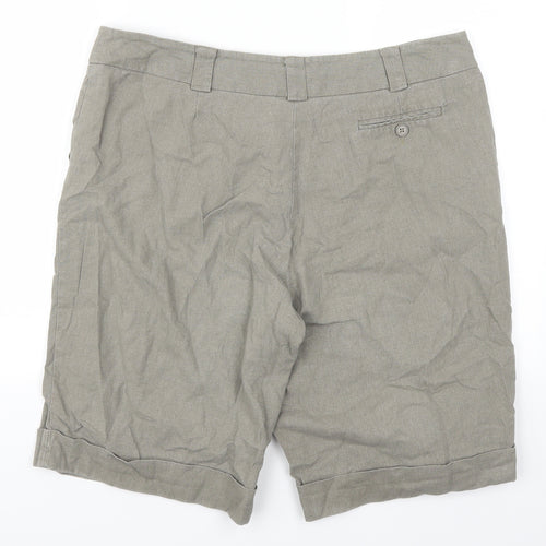 BHS Womens Green   Sailor Shorts Size 16