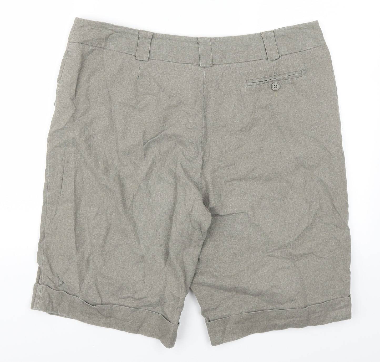 BHS Womens Green   Sailor Shorts Size 16
