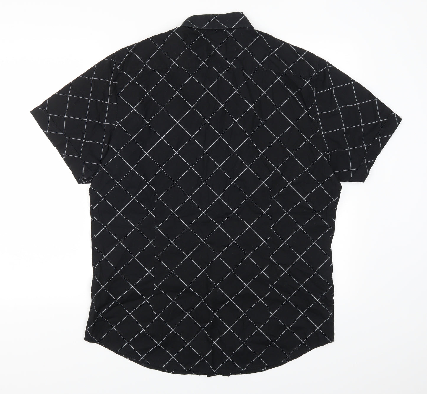 Cedarwood State Mens Black Check   Button-Up Size L