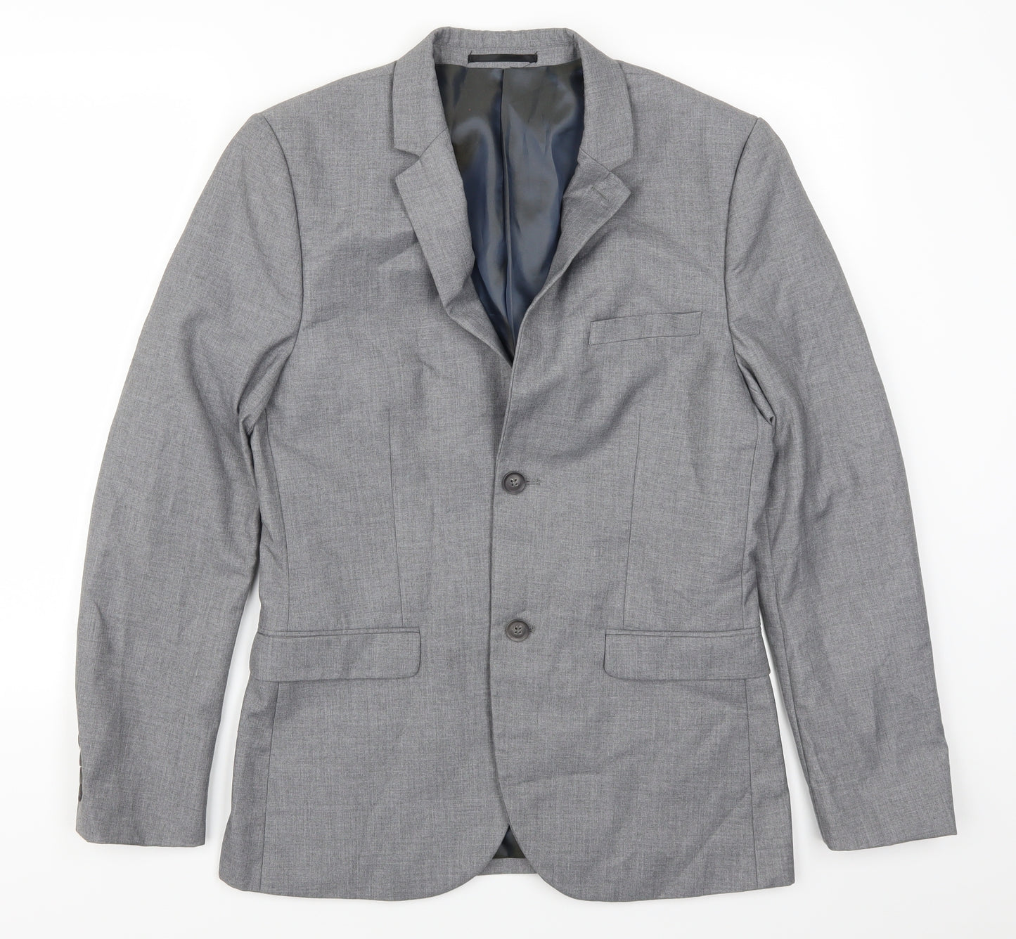 Topman Mens Grey   Jacket Suit Jacket Size 38