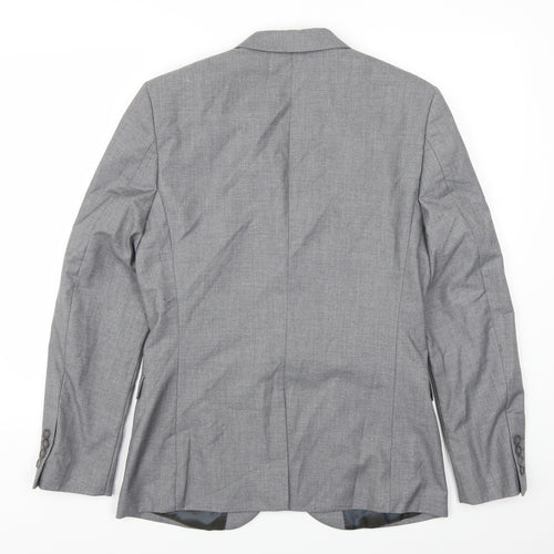 Topman Mens Grey   Jacket Suit Jacket Size 38