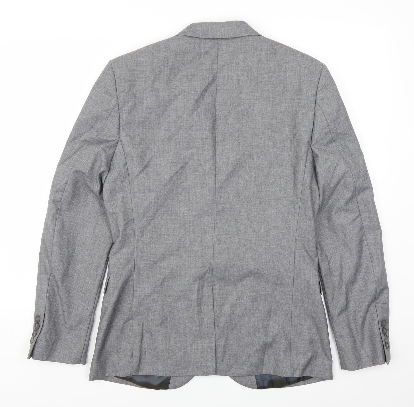 Topman Mens Grey   Jacket Suit Jacket Size 38