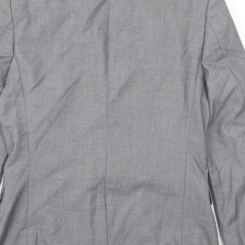 Topman Mens Grey   Jacket Suit Jacket Size 38