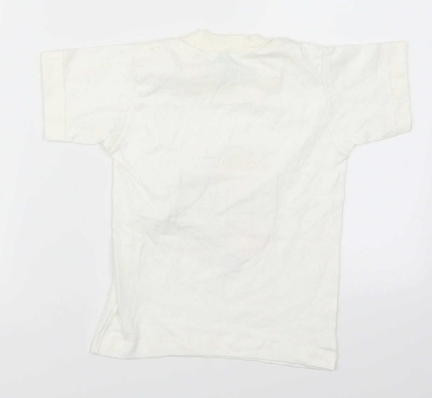 River Bay Boys White   Basic T-Shirt Size 4 Years  - Turtle Barbados