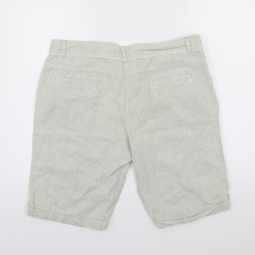 Dorothy Perkins Womens Beige   Chino Shorts Size 16