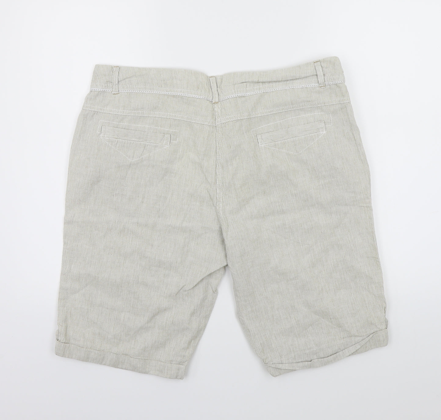 Dorothy Perkins Womens Beige   Chino Shorts Size 16