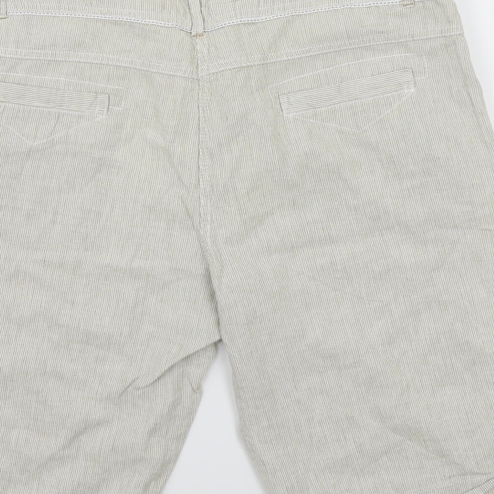 Dorothy Perkins Womens Beige   Chino Shorts Size 16