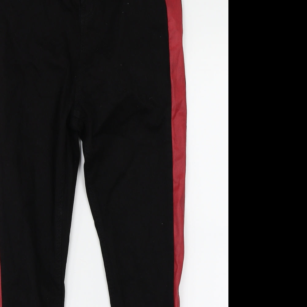 Hera Mens Black Striped Denim Straight Jeans Size 32 in L26 in