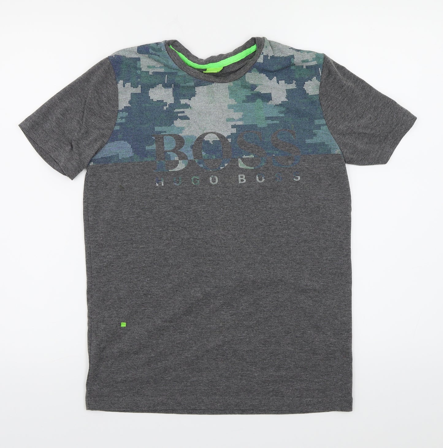 HUGO BOSS Mens Grey  Jersey  T-Shirt Size S