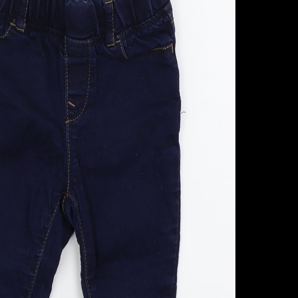 Gap Baby Blue  Denim Cargo Jeans Size 12-18 Months