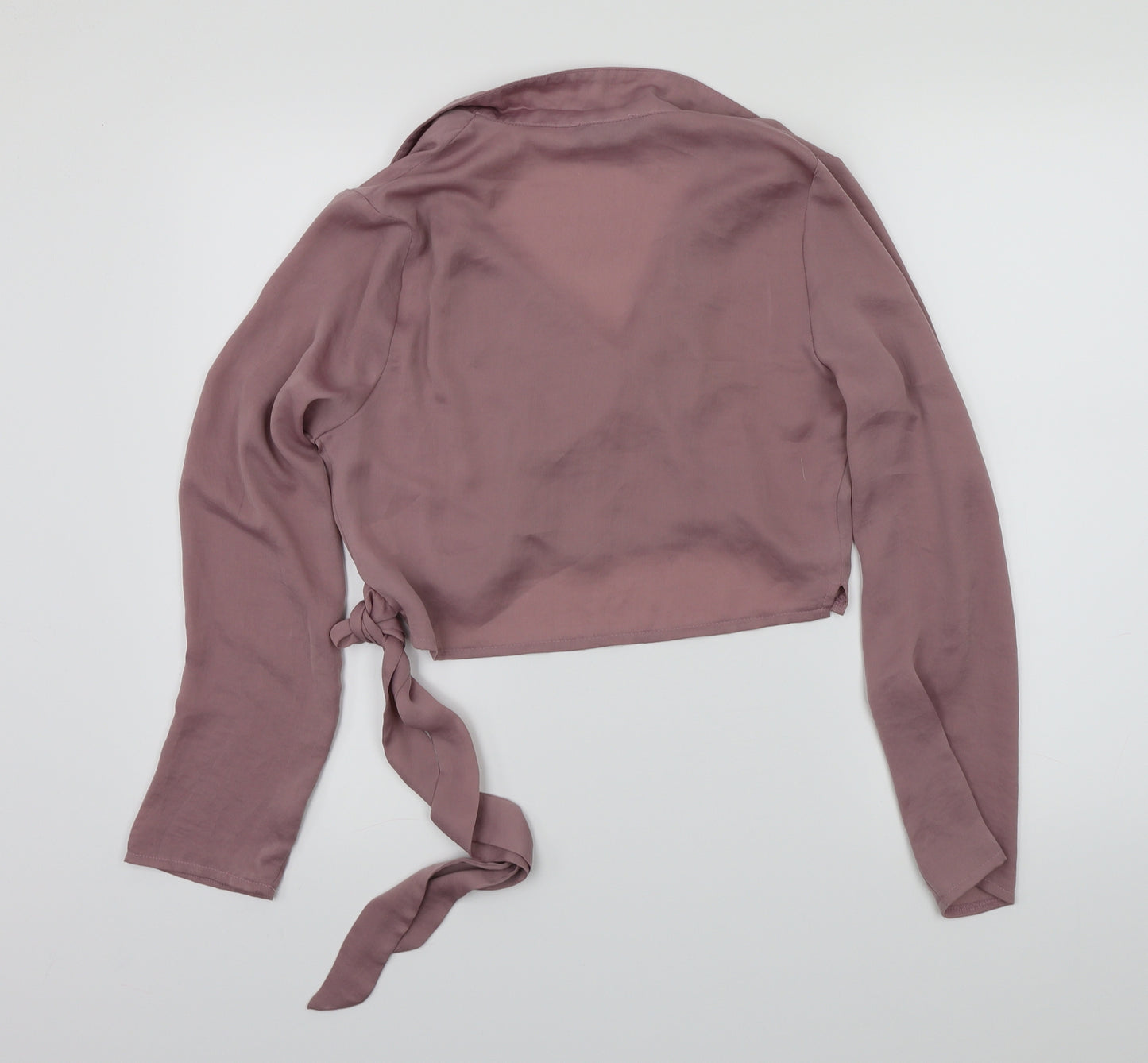 Love & Other Things Womens Pink   Cropped Blouse Size S