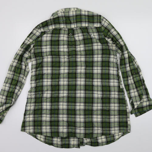 F&F Womens Green Check  Basic Blouse Size 12