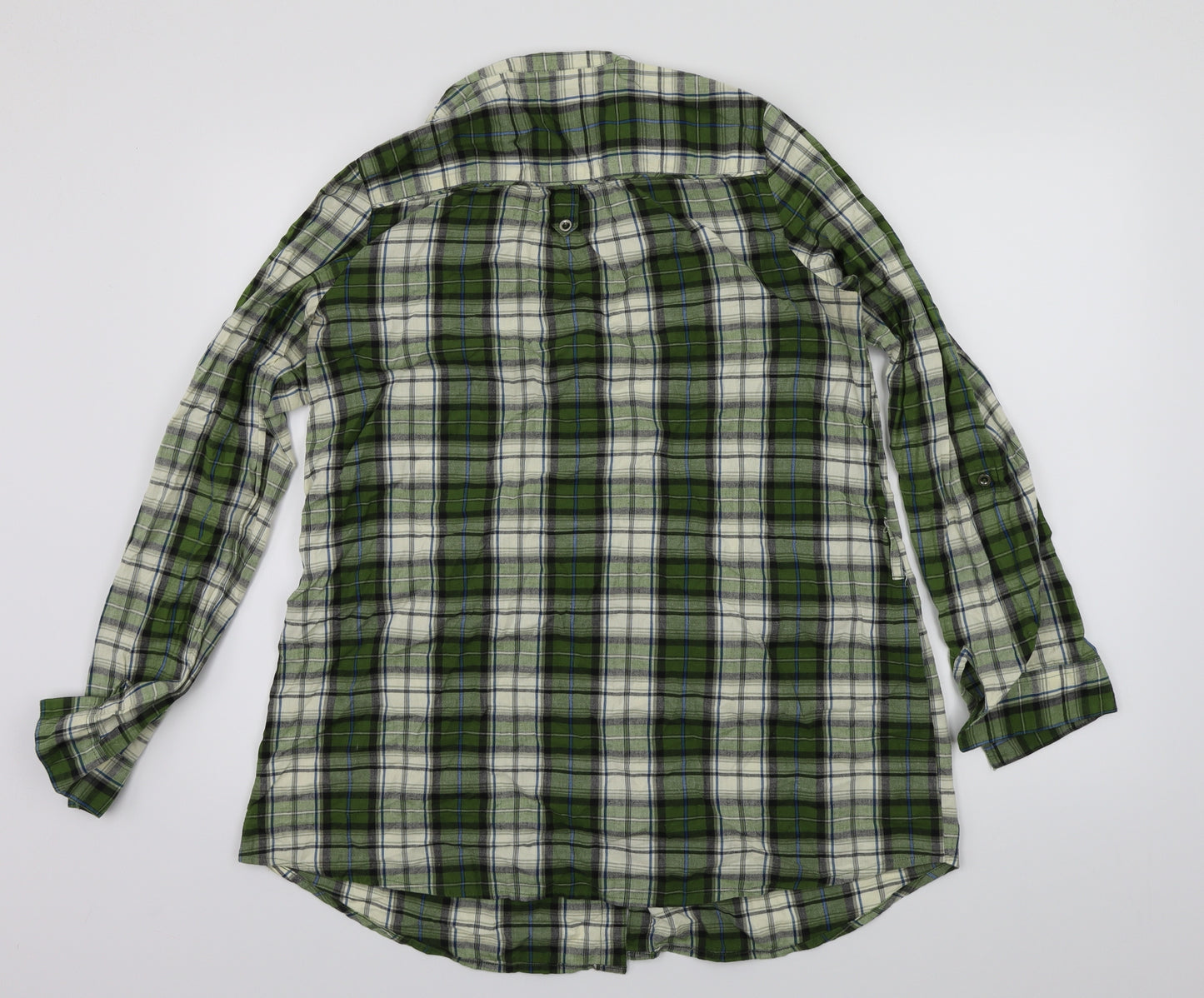 F&F Womens Green Check  Basic Blouse Size 12