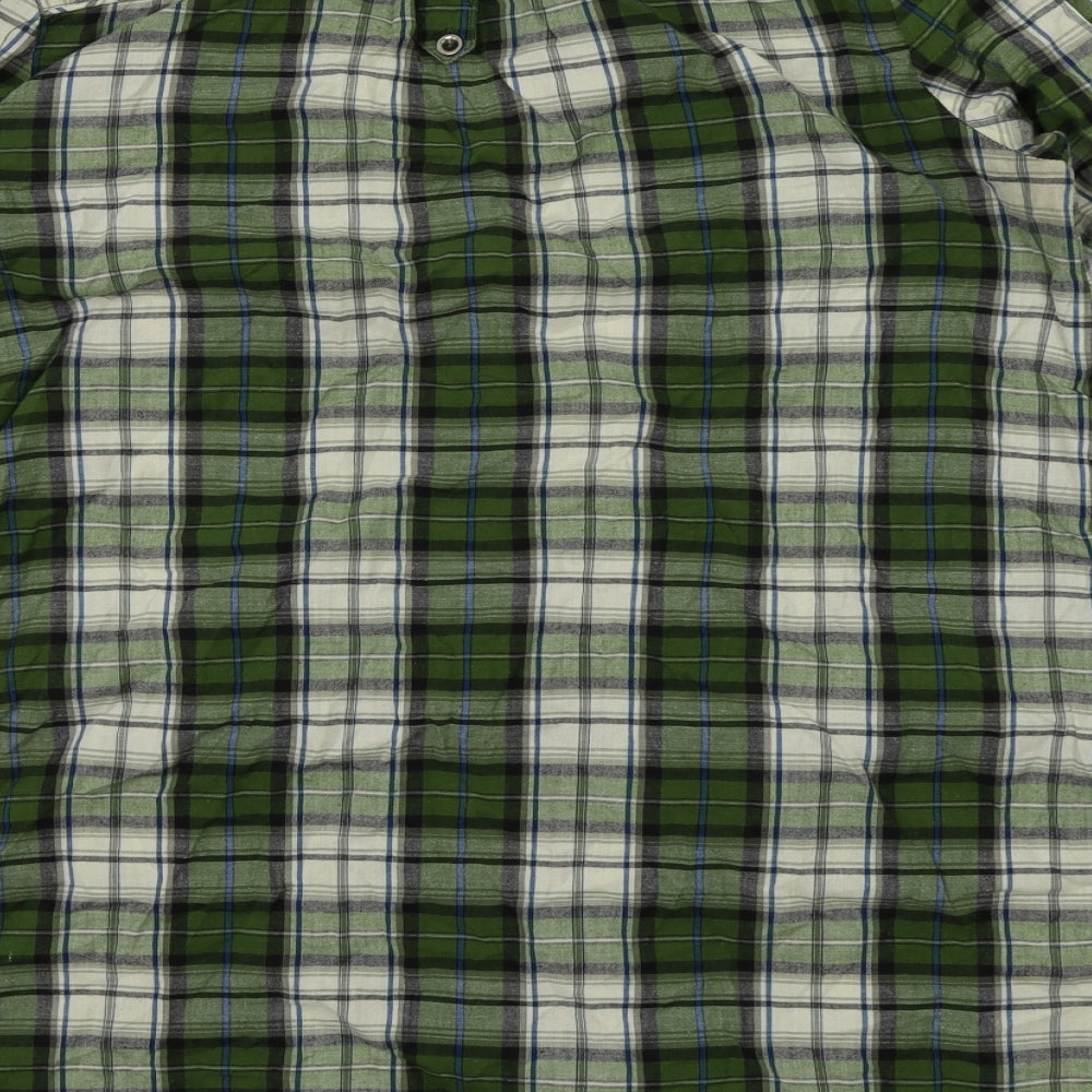 F&F Womens Green Check  Basic Blouse Size 12