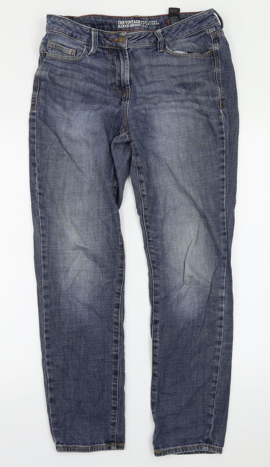 NEXT Womens Blue  Denim Straight Jeans Size 12 L28 in
