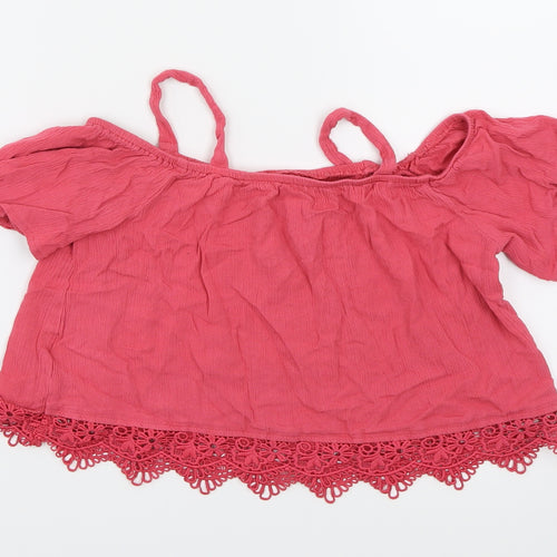 Young Dimension Girls Pink   Basic Blouse Size 9-10 Years