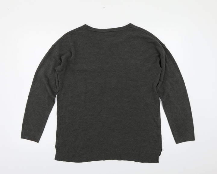 George Womens Grey Knit Pullover Jumper Size 12