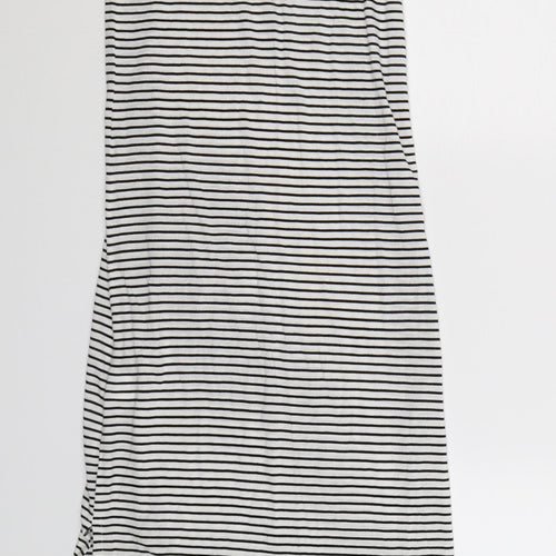 Atmosphere Womens White Striped  Tank Dress  Size 4