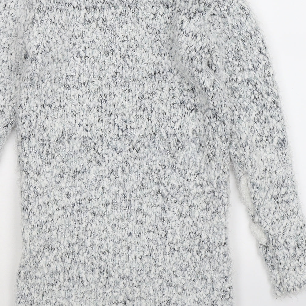 Blue Zoo Girls Grey  Knit Pullover Jumper Size 7-8 Years
