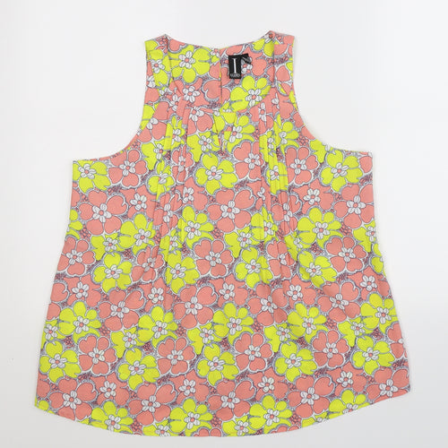 Izabel Womens Multicoloured Floral  Basic Tank Size 12