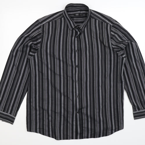 F&F Mens Multicoloured Striped   Button-Up Size L