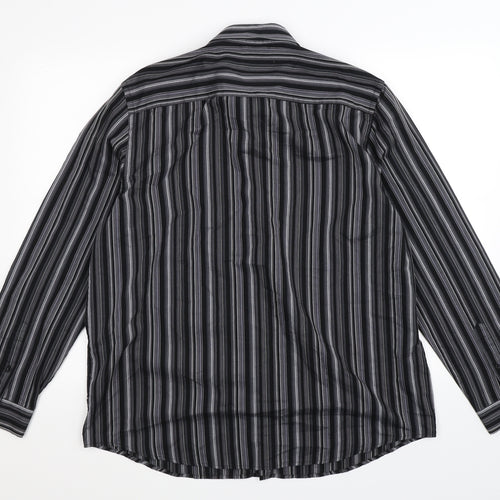 F&F Mens Multicoloured Striped   Button-Up Size L
