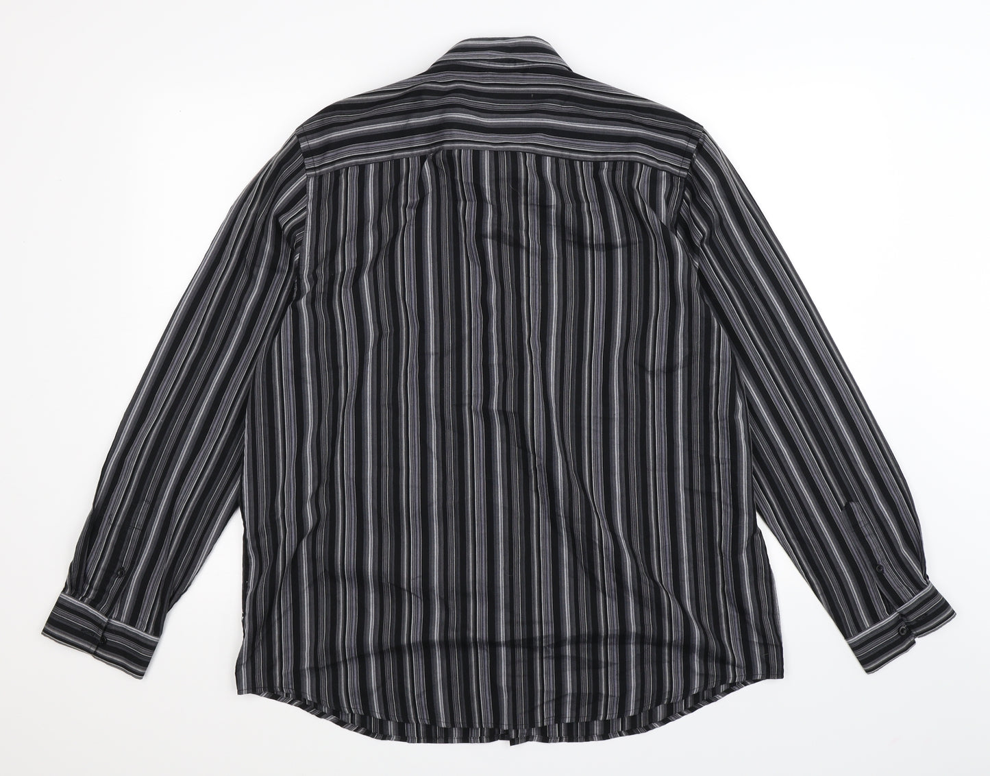 F&F Mens Multicoloured Striped   Button-Up Size L