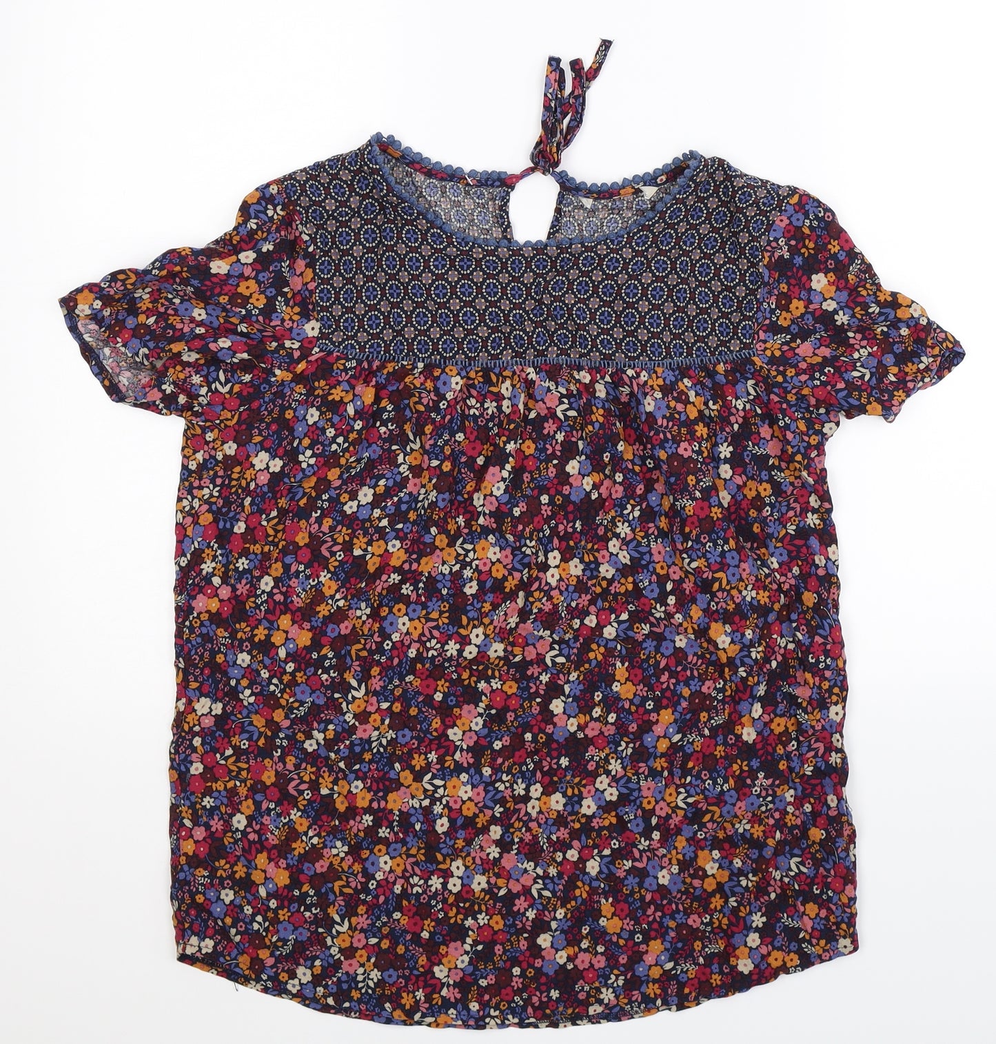 TU Womens Multicoloured Floral  Basic T-Shirt Size 12