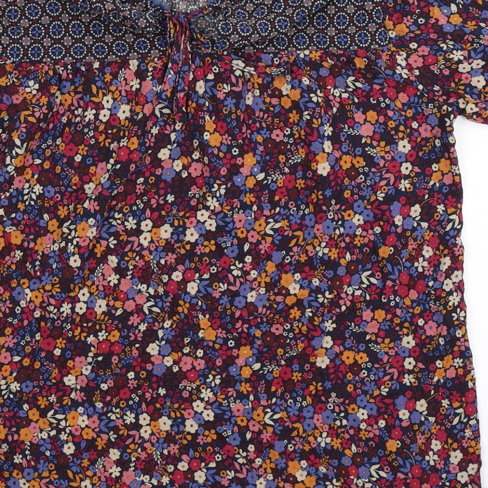 TU Womens Multicoloured Floral  Basic T-Shirt Size 12