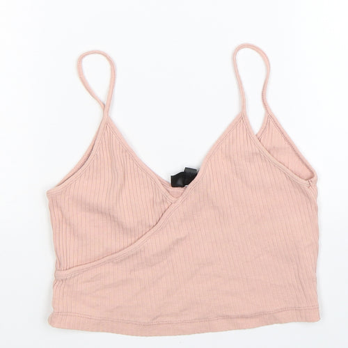 Topshop Womens Pink   Cropped Tank Size 10