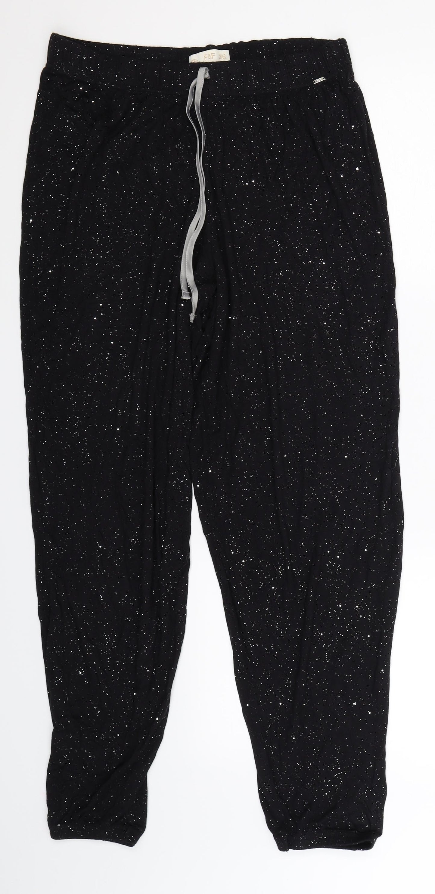 F&F Womens Black   Cami Lounge Pants Size 14