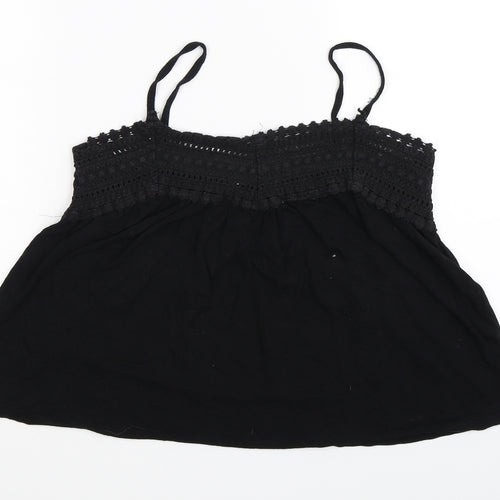 Lefties Womens Black   Cropped Tank Size M
