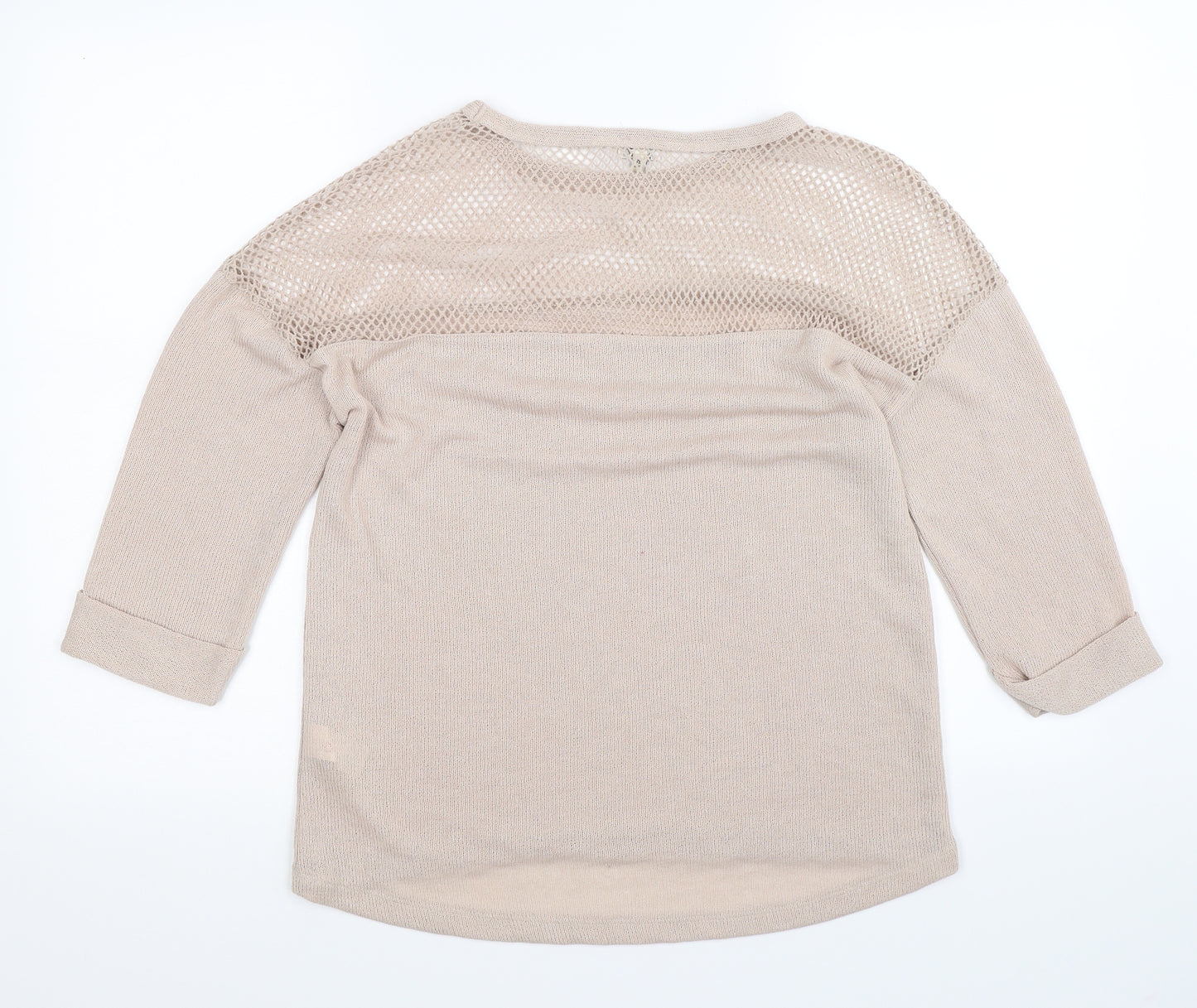 River Island Womens Beige  Knit Pullover Jumper Size 12