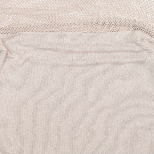 River Island Womens Beige  Knit Pullover Jumper Size 12
