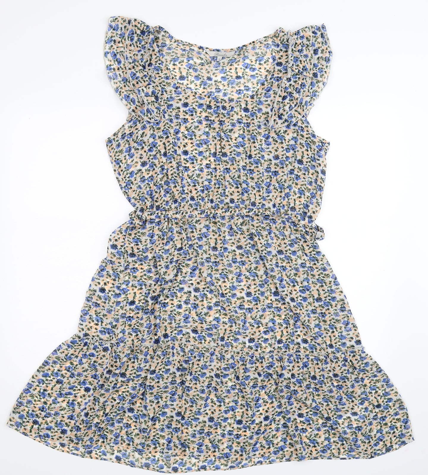 Peacocks Womens Multicoloured Floral  Shirt Dress  Size 16