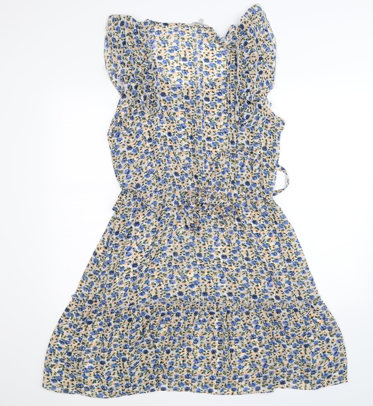 Peacocks Womens Multicoloured Floral  Shirt Dress  Size 16
