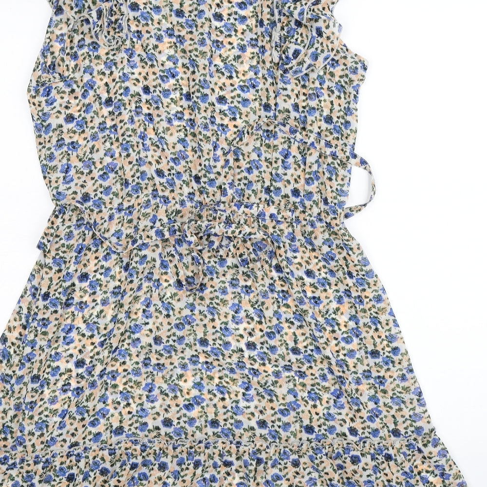 Peacocks Womens Multicoloured Floral  Shirt Dress  Size 16