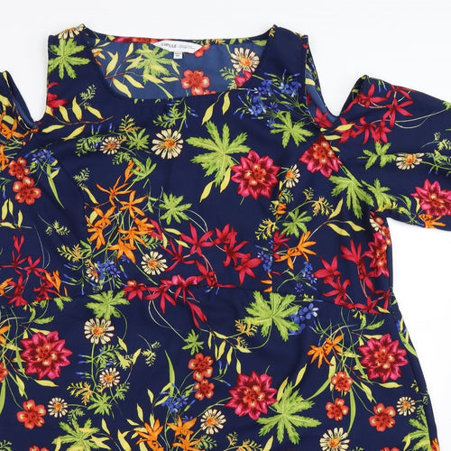 Capsule Womens Blue Floral  Bodycon  Size 24