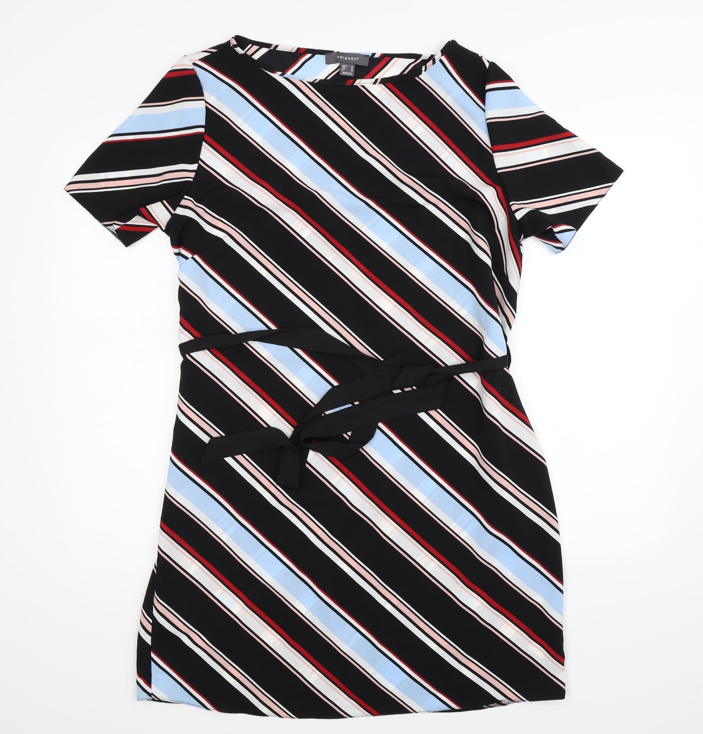 Primark Womens Multicoloured Striped  Shirt Dress  Size 14