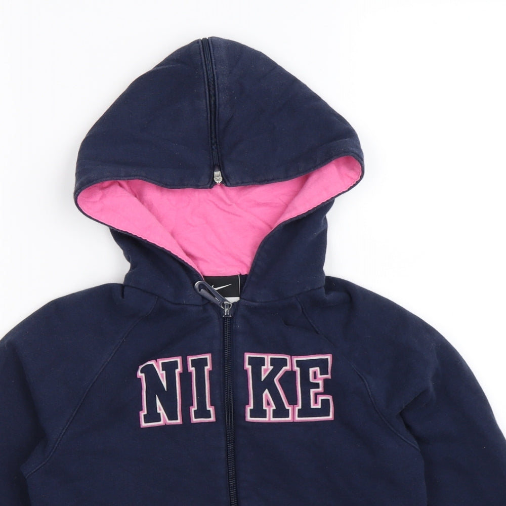 Nike Boys Blue   Full Zip Hoodie Size 7-8 Years