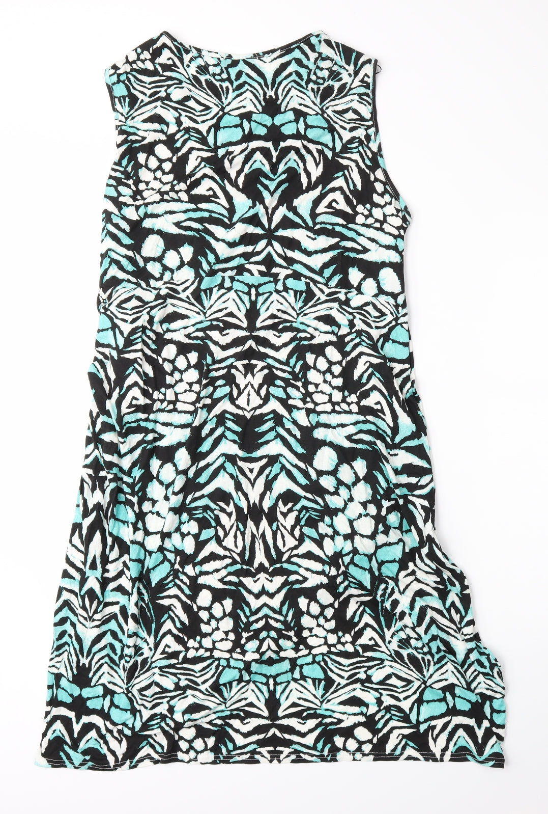 Yours Womens Green Animal Print  Wrap Dress  Size 22