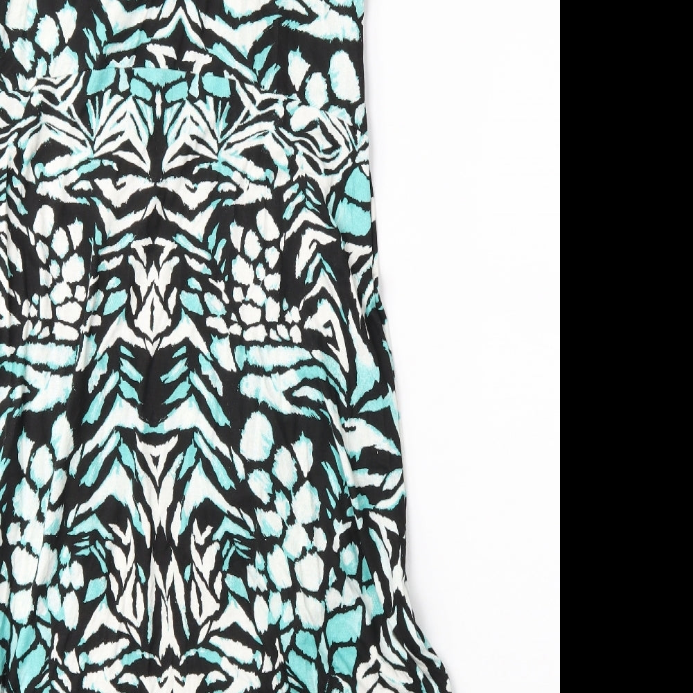 Yours Womens Green Animal Print  Wrap Dress  Size 22