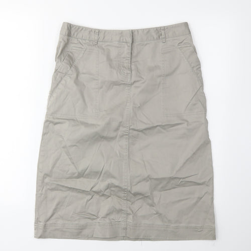 Laura Ashley Womens Grey   Straight & Pencil Skirt Size 10